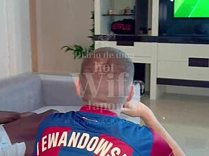 Vinicius jr fucks tight asian virgin while cuck steps out