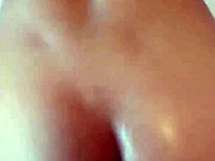 Skinny petite Candie Cross bends over homemade for natural tits POV doggystyle thrill!