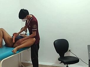 i'm the horny latina student aching in office lingerie desperation