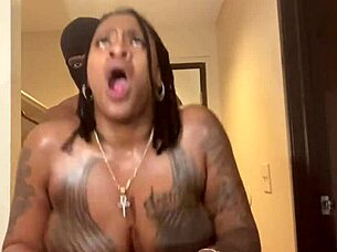 Sexy big breasted marrijanee moans in intense doggystyle pounding