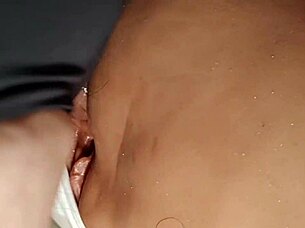 fuck this cute shaved fuck doll's tight big pussy double penetration closeup