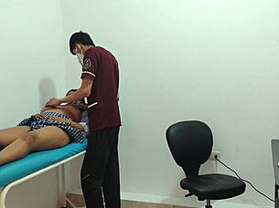i'm the horny latina student aching in office lingerie desperation
