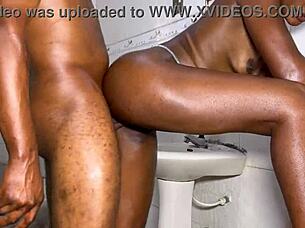 Slimshade Fucked Mercilessly In Toilet By Gate Man