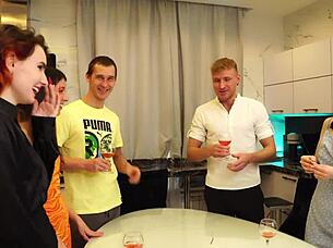 College Students Wild New Year Orgy Celebration