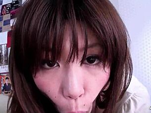 Hey 18+ Japanese cutie seduces older stud for homemade tiny dick pounding in uncensored JAV!