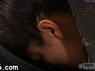 😈 caged beauty's smooth butt whipped hard before nasty fuck! 🔥