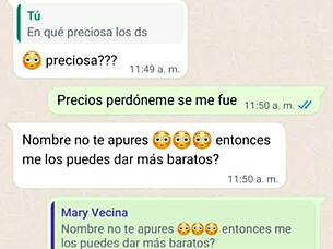 doña mary got horny and sent me her hot nudes