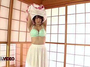 hot titty fuck kicks off with honoka orihara's teasing blowjob 😈 naughty asian milf vibes