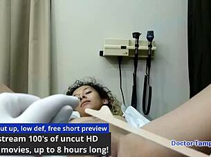 dr tampa gives kalani luana her yearly physical with tits and ass spread wide 😏