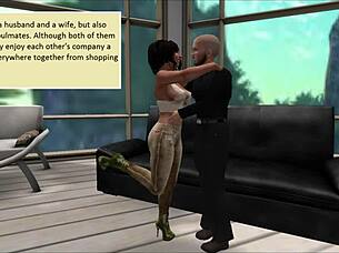 pregnant wife cheats wearing horns in steamy cuckold comic tale