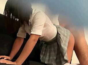 Colombian cutie parties in miniskirt voyeur style