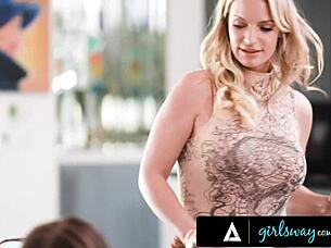 busty milf rachael facefucked hard by horny babysitter