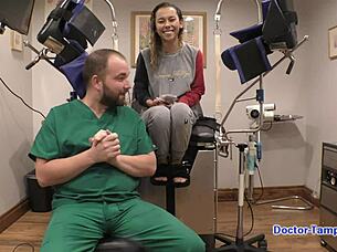 dr tampa gives kalani luana her yearly physical with tits and ass spread wide 😏