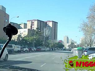 Amateur teen seduces street guy for rough riding and doggystyle fuck?