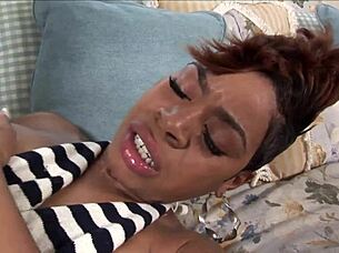 ebony wife craves bbc creampie deep in her fat ass