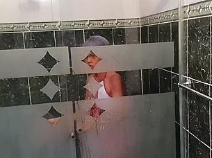 Cleaning house leads to playful intimate encounter