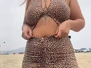 went beach dress no panties guy approached dirty beach talk