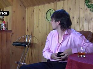 Horny Polish milf maid passionately services young stud