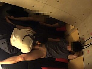 Japanese Busty Schoolgirl Gets Secret Erotic Massage with Saggy Tits Exposed