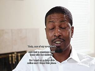 Blonde nuru masseuse rides bbc hero pussy deep