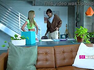 Zane Walker's Monster Dick Blows Petite Nerd's Mind