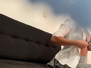 Colombian cutie parties in miniskirt voyeur style