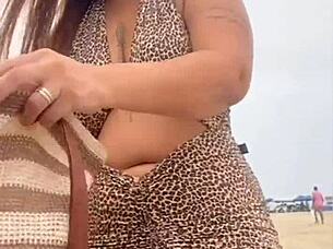went beach dress no panties guy approached dirty beach talk