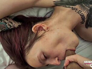 haven moss dives into first threesome with blowjobs and fucking