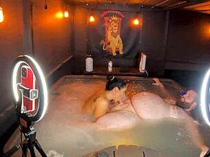 sheena ryder rides huge cock in hot tub jacuzzi sex