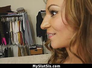 Moka Mora threesome pounding with boyfriend tight pussy