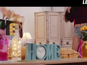 aisha and anya krey seduce into hot lesbian play