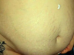 Pregnant widow's huge tits crave bareback cougar workout