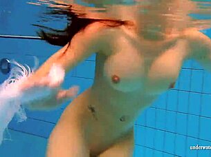 kristy hot babe with big boobs in pool 💦🏊‍♀️