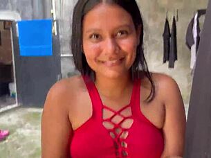 Neighbor offers cash lets me fuck his submissive wife closeup