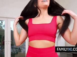 Hey stepdad, check out Theodora Day's perfect bubble butt ass bounce