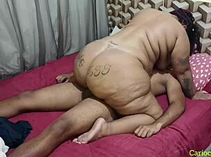 Naughty woman deepthroats young stud till he cums