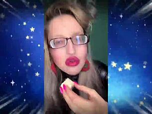 Femdom Bimbo JOI Glasses No Cum Allowed Yet