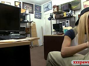 uh tight blonde glasses girl pawns her pussy spying cam