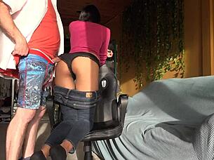 dry humping turns into hot ass rubbing fun