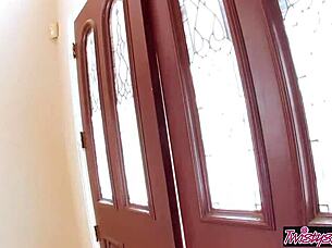 Nervous Asian In Lingerie!