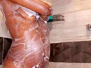 SEXY WHORE STRIPS HORNY WET PUSSY MASTURBATES WITH DILDO TO MAKE YOU CUM