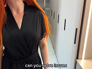 busty russian teacher fucked hard missionary cowgirl creampie pov