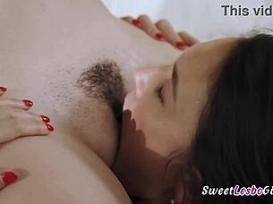 redhead lesbian devours teen friend juicy wet pussy freya katrina