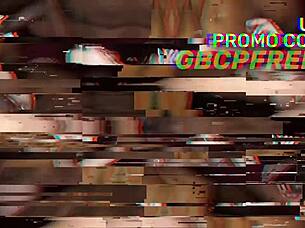 big tittied blonde slurps cocks and rides hard in epic juicy gangbang creampie