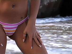 brazilian milf joins wild threesome with anal fingering and gaping action