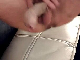 i blast cum from my huge cock using anal fisting toys on sexy skinny ass