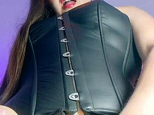 BAR OWNER MIMICS MAID, MASTURBATES IN SHEER PANTIES!