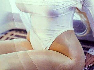 Blonde teen fuck doll hits orgasm in wild sex fantasy play