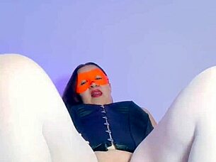 BAR OWNER MIMICS MAID, MASTURBATES IN SHEER PANTIES!