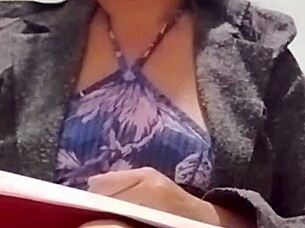 Hey, that sexy Colombian teacher accidentally sent me her hot masturbation video, damn!